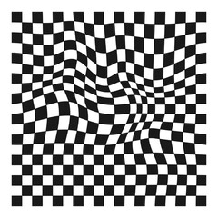 Checkered distorted element