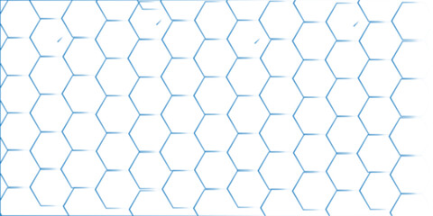 Fototapeta premium Abstract blue hexagonal pattern with seamless.. Abstract background with lines . white texture background. Futuristic abstract honeycomb technology white background.
