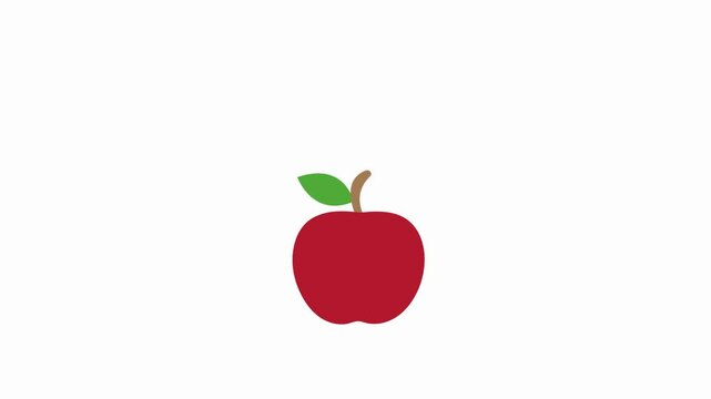 apple icon animation illustration flat