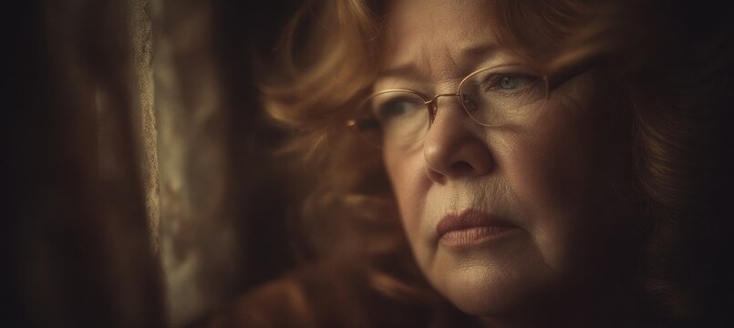 Reflective serenity a study of aging and dignity in profile