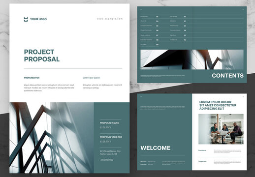 Green And Black Business Proposal