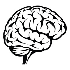 human brain vector illustration
