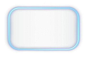  glowing blue neon tech frame with retro-futuristic energy and gradient light—perfect for PNG screens, banners, digital templates, or techno-style party designs.