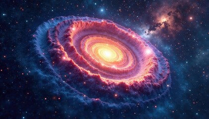 Fototapeta premium Stunning spiral galaxy swirling in deep space, cosmic dust and stars , astronomy, supernova