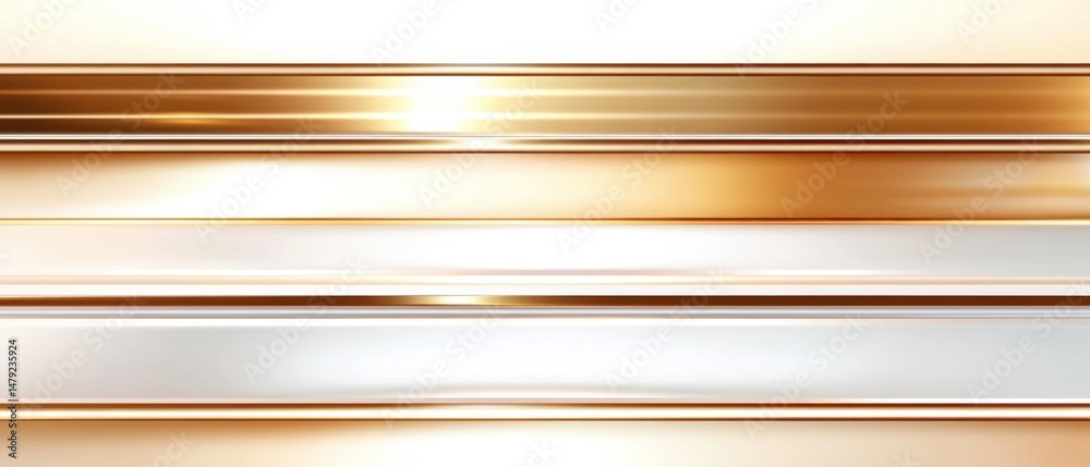 Canvas Prints abstract gold and silver metallic lines background close up horizontal perspective for modern design