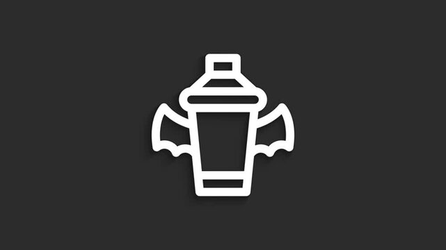 Shaker Halloween Drink Icon Animation | 4K
