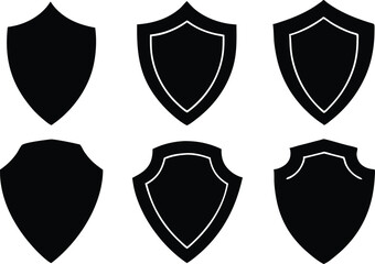 shield vector illustration set,  shield symbol, shield icon