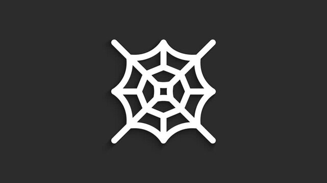 Spider Web Halloween Icon Animation | 4K Lineal
