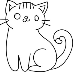 Cute Hand Drawn Doodle Cats Funny Kittens Collection
