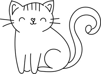 Cute Hand Drawn Doodle Cats Funny Kittens Collection