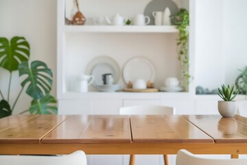 Light and Airy Dining Room Table, Perfect for Interior Design Inspiration