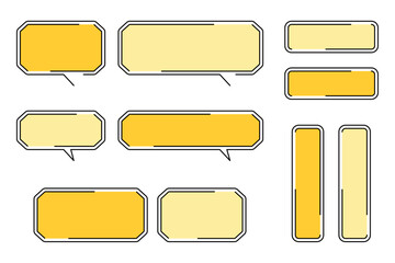 吹き出しや枠のセット