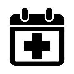 Obraz premium medical calendar icon schedule 