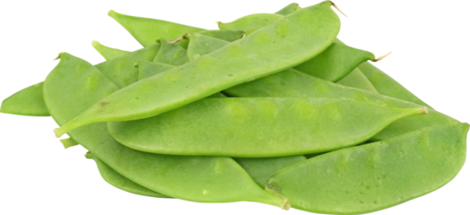 Snow Peas Isolated From Background