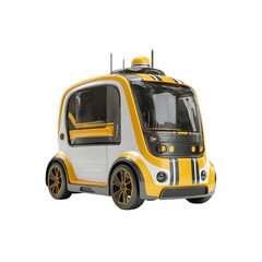 Obraz premium Futuristic Self-Driving Electric Vehicle Autonomous Transportation of the Future