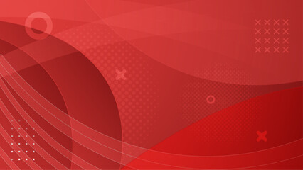 Red abstract geometric background with a pattern of white lines suitable for modern designs, web graphics, and digital art projects.