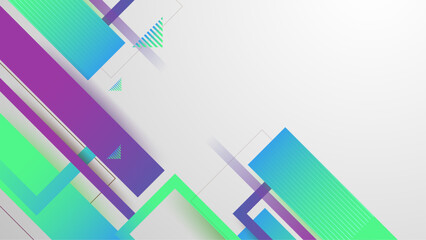 Colorful geometric shapes on a white background. Suitable for abstract backgrounds, graphic design projects, website backgrounds, and pattern designs.