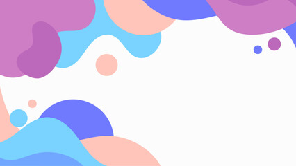 White background hosts colorful abstract shapes, ideal for modern design projects, social media graphics, web banners, and artistic presentations.