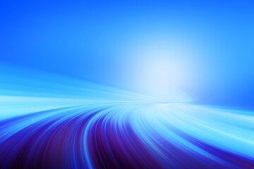 Modern bright abstract dynamic line wave soft light gradient dark blue purple on blue background design for graphics pattern web illustration technology digital wallpaper template poster banner