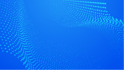 Blue background with two wavy lines of blue dots, suitable for graphic design projects, social media posts, and digital presentations.