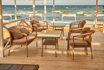 Beachfront Restaurant Terrace Seating