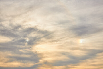 Blue Sky with White Clouds