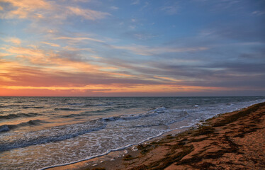 Sunrise Over Ocean Wide Angle