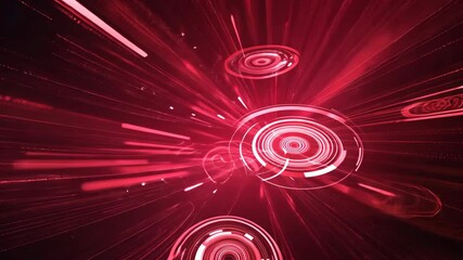 Futuristic Red Abstract Geometric Design for Digital Art and Backgrounds Generative AI - Powered by Adobe