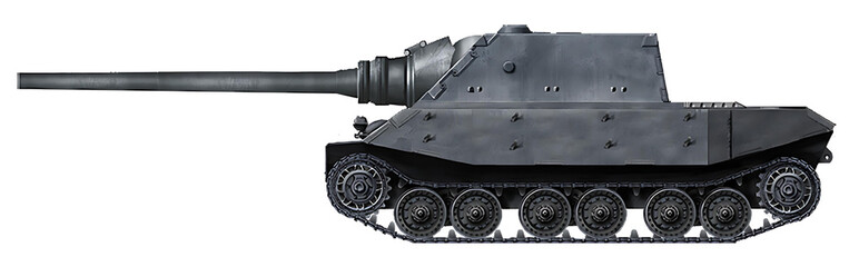 JagdTiger II alternative tank destroyer based on the Tiger 2(P) tank, with a 12.8cm gun