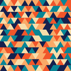 Abstract geometric background with triangle style with retro colors