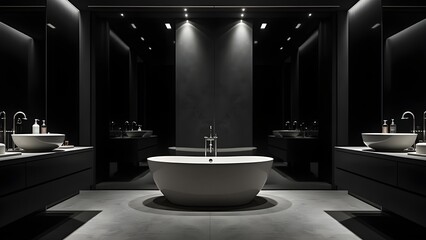 Sleek Bathroom Interior Featuring Modern Aesthetics