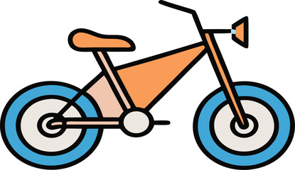 Colorful Bicycle Vector Illustration