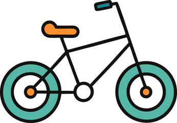 Colorful Bicycle Vector Illustration