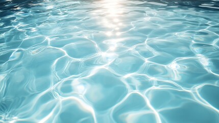 Fototapeta premium Sunlit blue water ripples nature scene abstract reflection tranquil environment close-up view