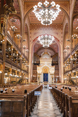 Fototapeta premium Interiors of Budapest Grand Synagogue - Hungary