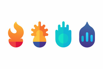 heatmap icon vector silhouette illustration isolated on white background