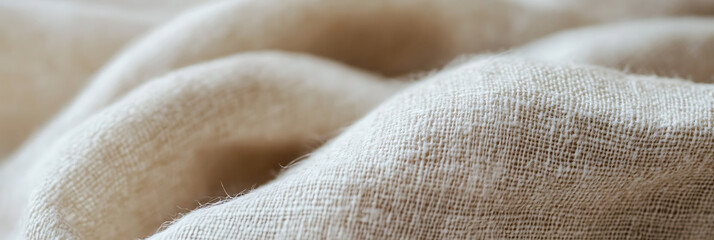 Soft Linen Fabric Texture in Beige