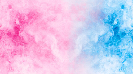 Fototapeta premium An abstract background of vibrant pink and light blue clouds is artistically blurred together.