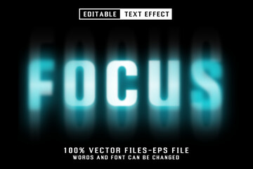 Focus Editable Text Effect