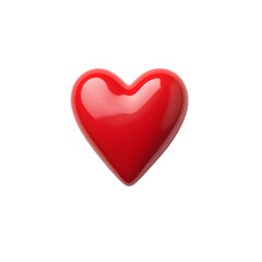 Obraz premium Vibrant Heart Shape with Dashed Outline and Glossy Finish