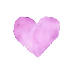 Subtle Pink Watercolor Heart Shape for Creative Design Projects