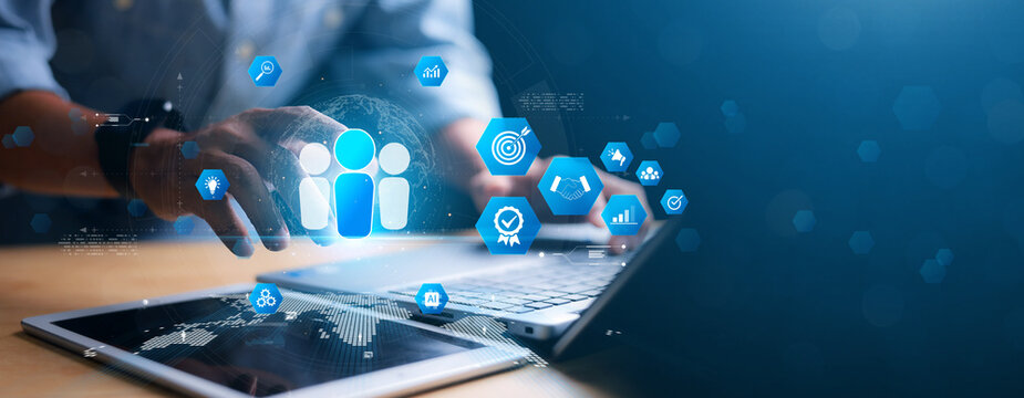 HR Human resources Recruitment Team Staff management. Relationship Management, Human Resources HR management recruitment employment headhunting concept.