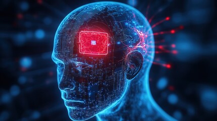 A neural implant chip connecting humans to the internet directly 