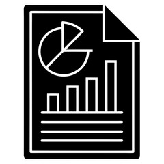 report vector silhouette illustration isolated on white background