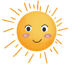 sun cartoon character