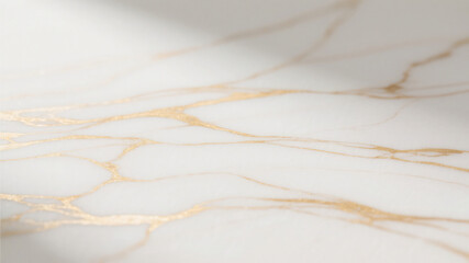 Obraz premium Elegant white marble surface with gold veins showcasing luxurious textures and natural beauty