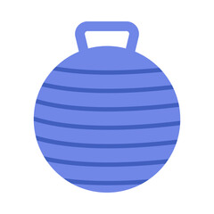 Exercise Ball flat icon