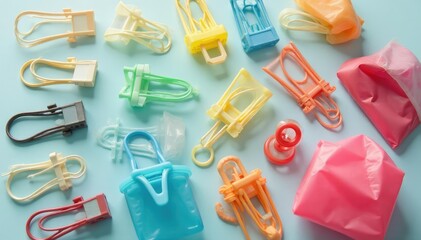 Colorful plastic bag clips, various sizes and shapes , kitchen, bag sealer, clip