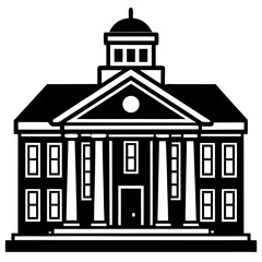 church silhouette vector