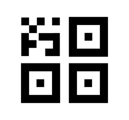 qr code icon flat style icon.